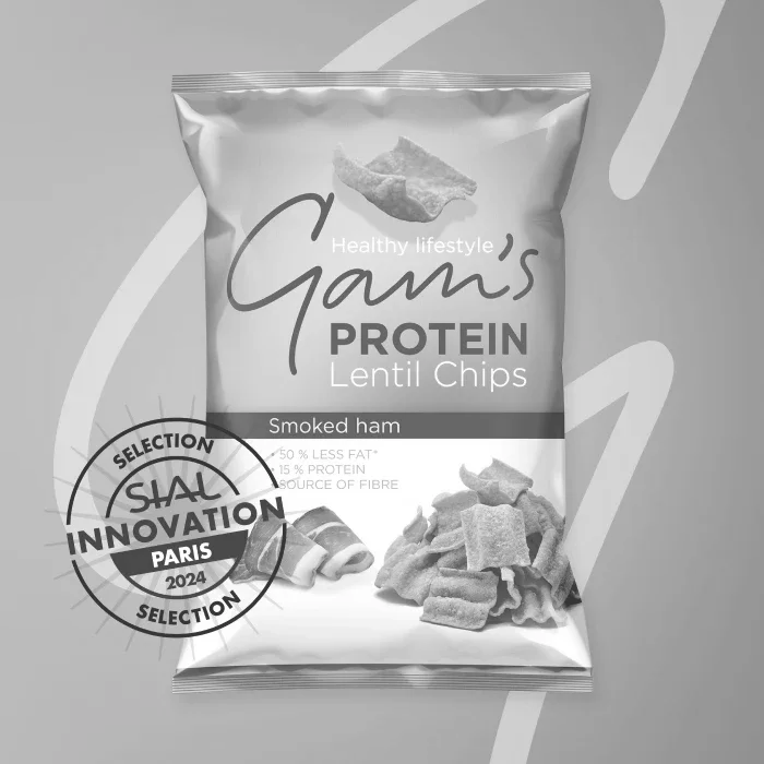 Gam's Proteinové chipsy s příchutí uzené šunky 65 g